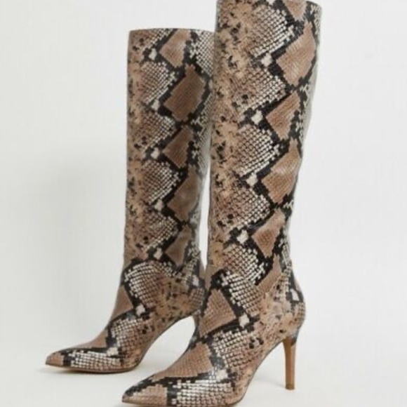 Steve Madden Shoes - NEW Steve Madden Kinga Snakeskin knee High Boots
